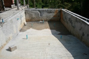 Swimming Pool - After Drained